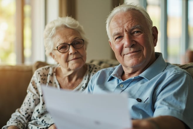 Chart showing top 10 percent retirement savings benchmarks by age for seniors 2026
