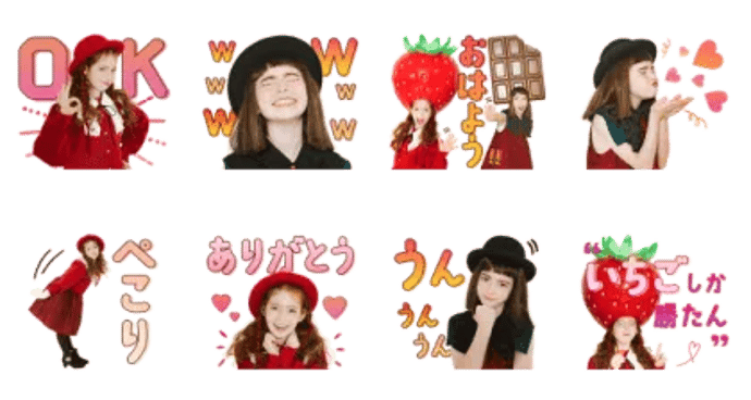 毎日を彩る！いちご＆チョコちゃんスタンプ