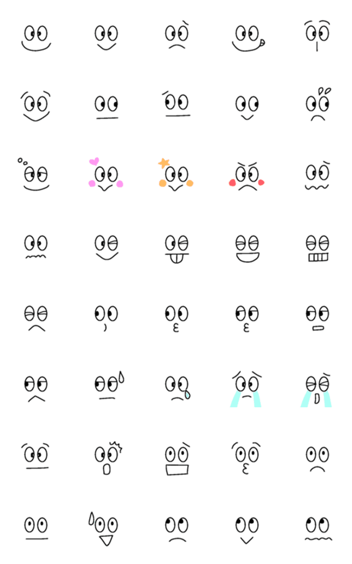 ボールペン♡使えるシンプルな絵文字3