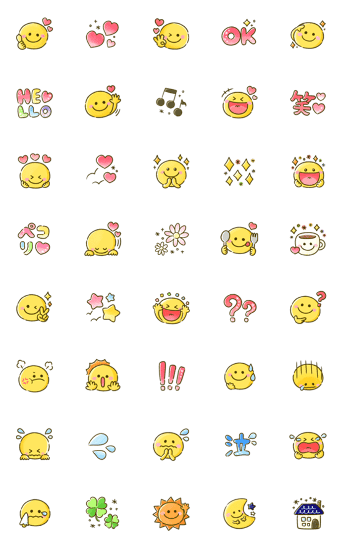 大人可愛い♡水彩スマイル