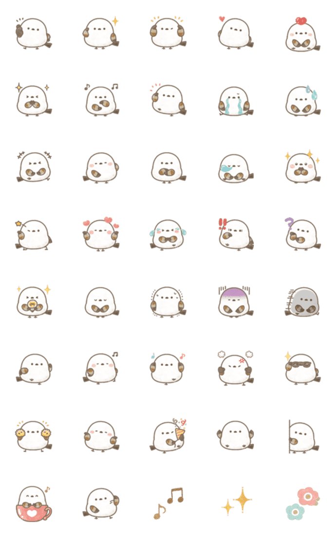 もちっと！シマエナガさん。絵文字