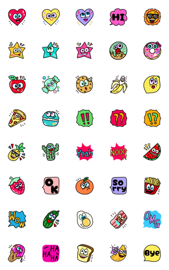 アメリカンポップな絵文字7