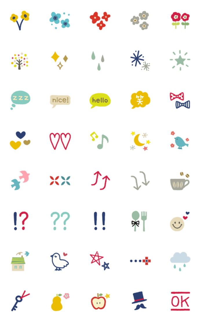 毎日使える＊オシャレな北欧風絵文字