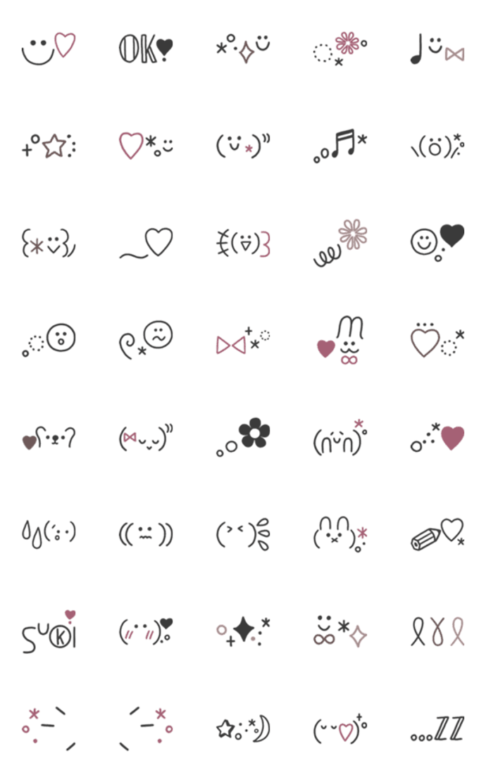 .*•オトナのおしゃれ顔文字#2•*.