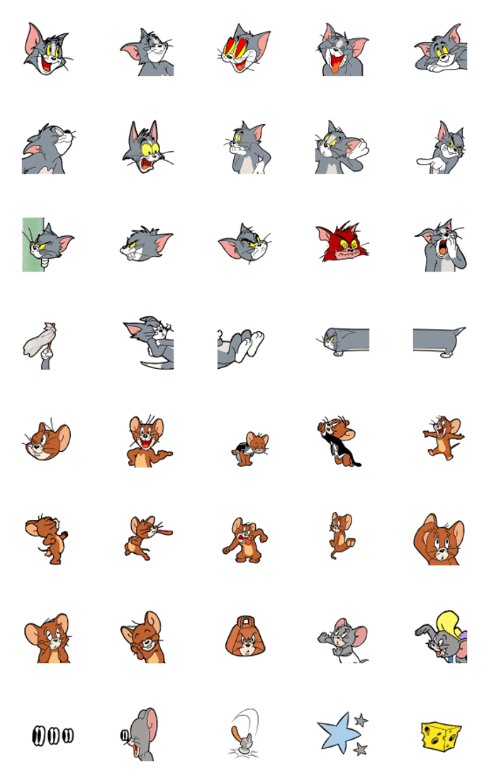 動く！トムとジェリー絵文字