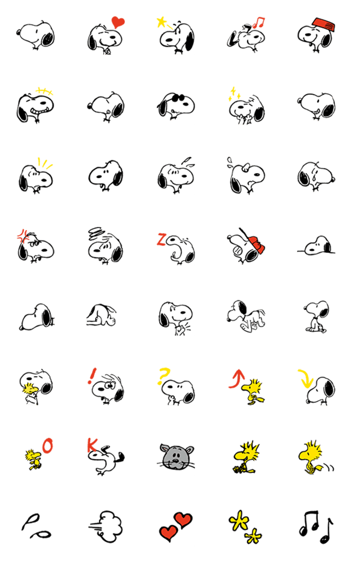 スヌーピー Vintage 絵文字