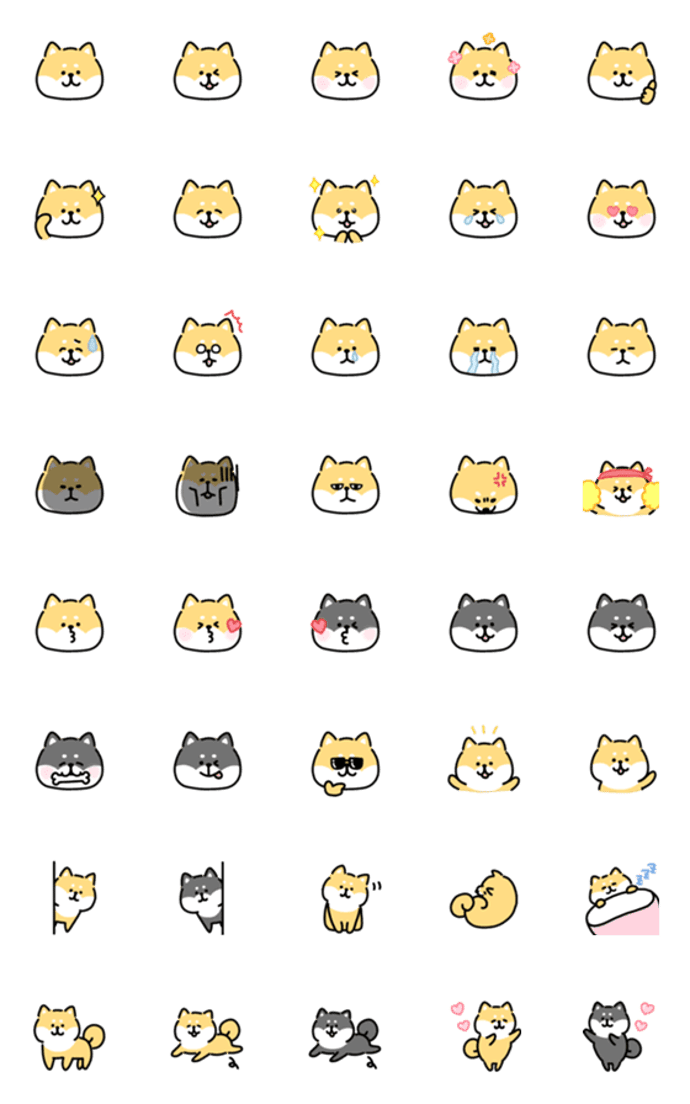 ゆる柴犬絵文字