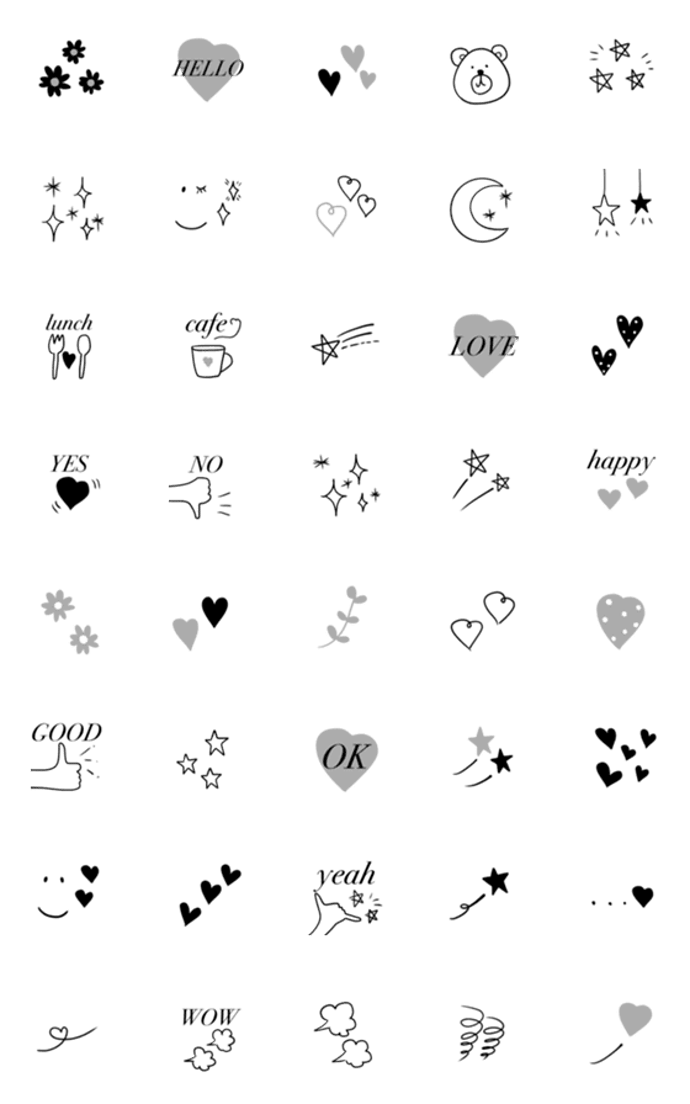 ♡★おしゃれシンプルな絵文字★♡