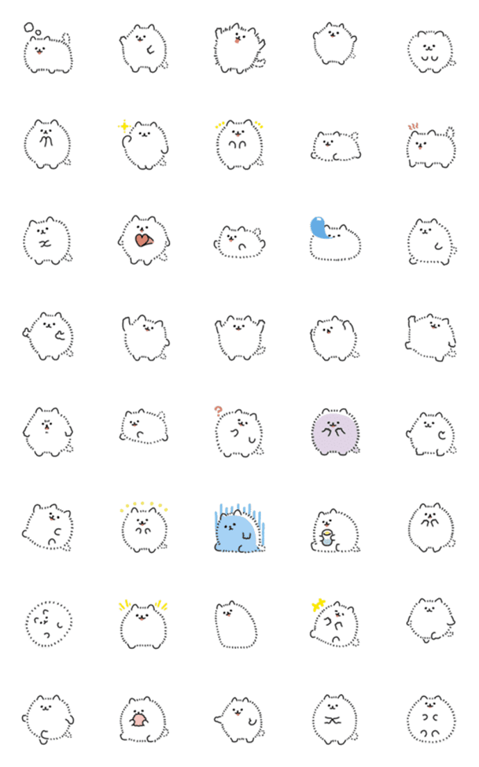 動くポメラニアン絵文字