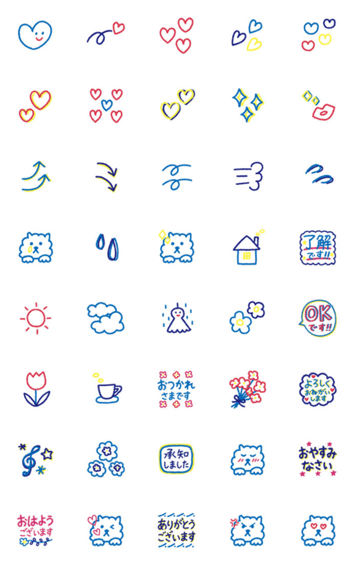 ♡♡クレヨン線画♪シンプル♡♡