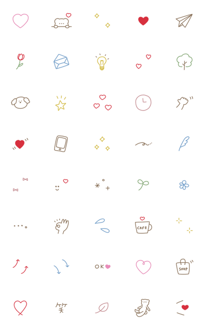 韓国風◯シンプル線画