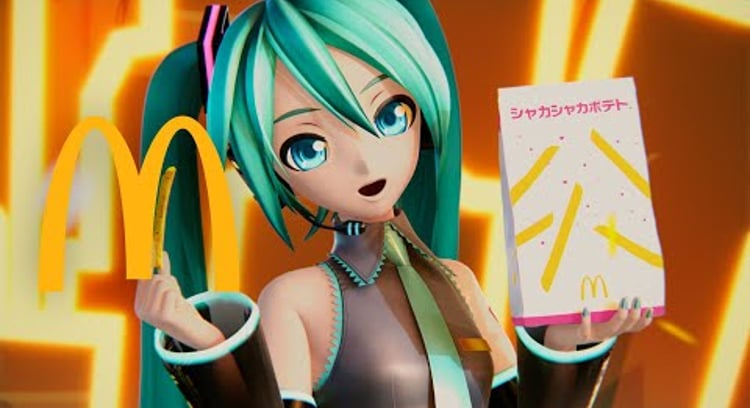 【動画】マクドナルド/2025年シャカシャカポテト 初音ミク篇 100秒