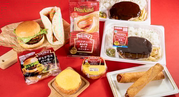 ファミマ×ハインツ!コンビニ初のコラボ商品「デミグラスソースのオムライスおむすび」など5種類が4月1日発売