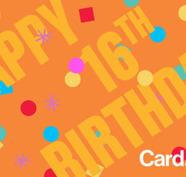 Happy 16th - Card.Gift