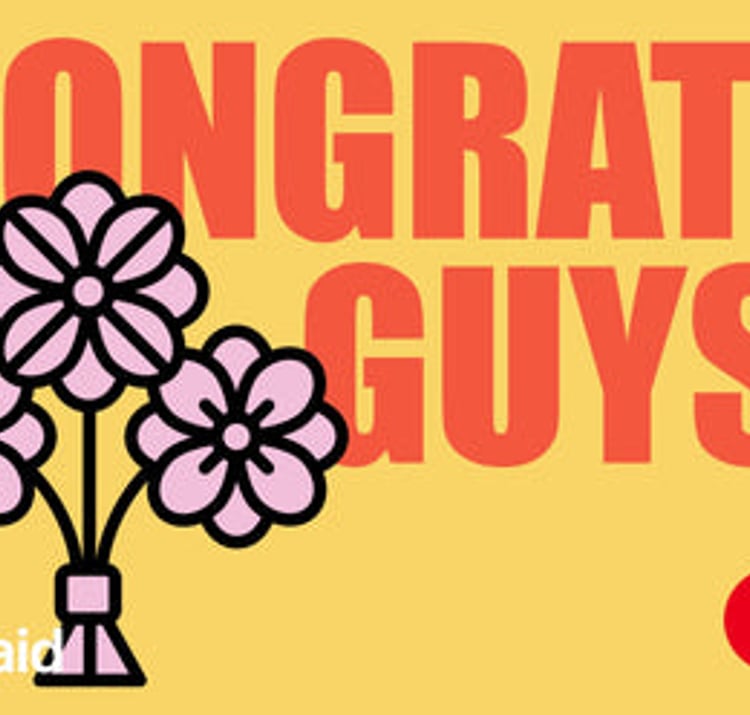 Congrats Guys - Mastercard