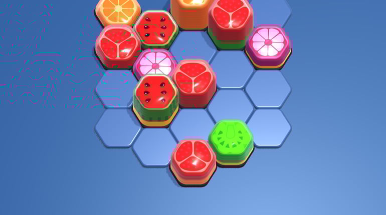 Watermelon Hexa - Blast Puzzle