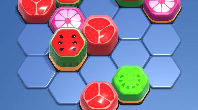 Watermelon Hexa - Blast Puzzle
