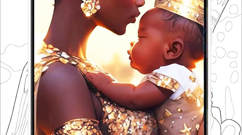 Black Color : Color By Number