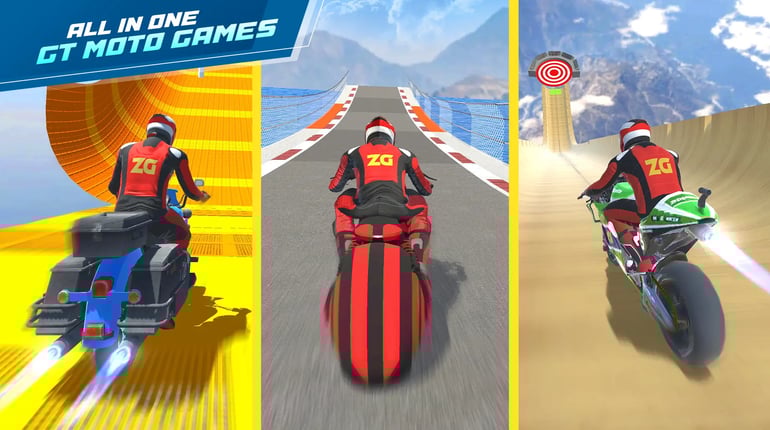 GT Moto Stunts 3D: Bike Games