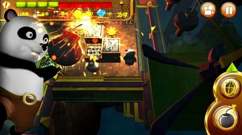 PANDA BOMBER: 3D Dark Lands