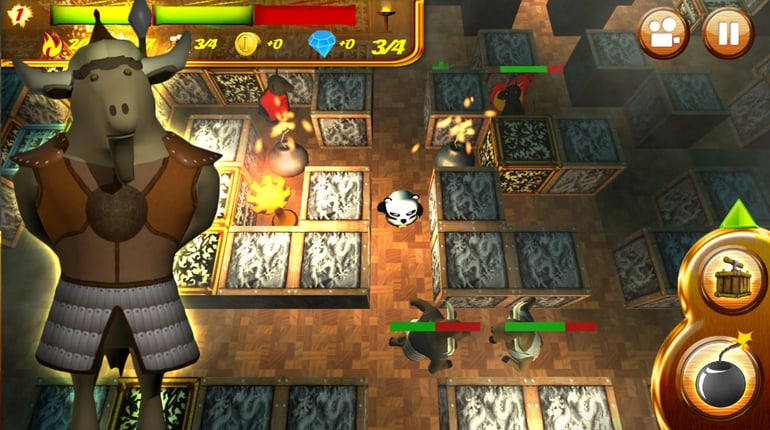 PANDA BOMBER: 3D Dark Lands