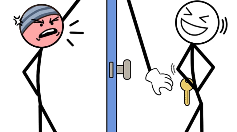 Thief Puzzle: to pass a level