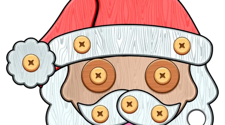 Wood Nuts & Bolts Puzzle