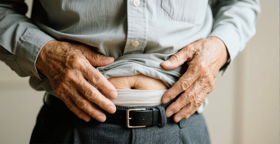 「お腹のふくらみ」「歩くと痛い」放置すると危険――高齢者に多いそけいヘルニアの初期サインとは?
